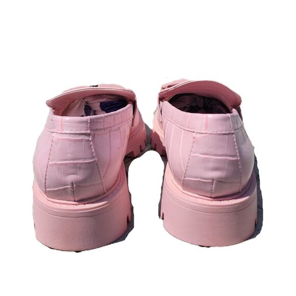 Aldo Tobey Croc Print Faux Leather Loafers 8 - Picture 5 of 11